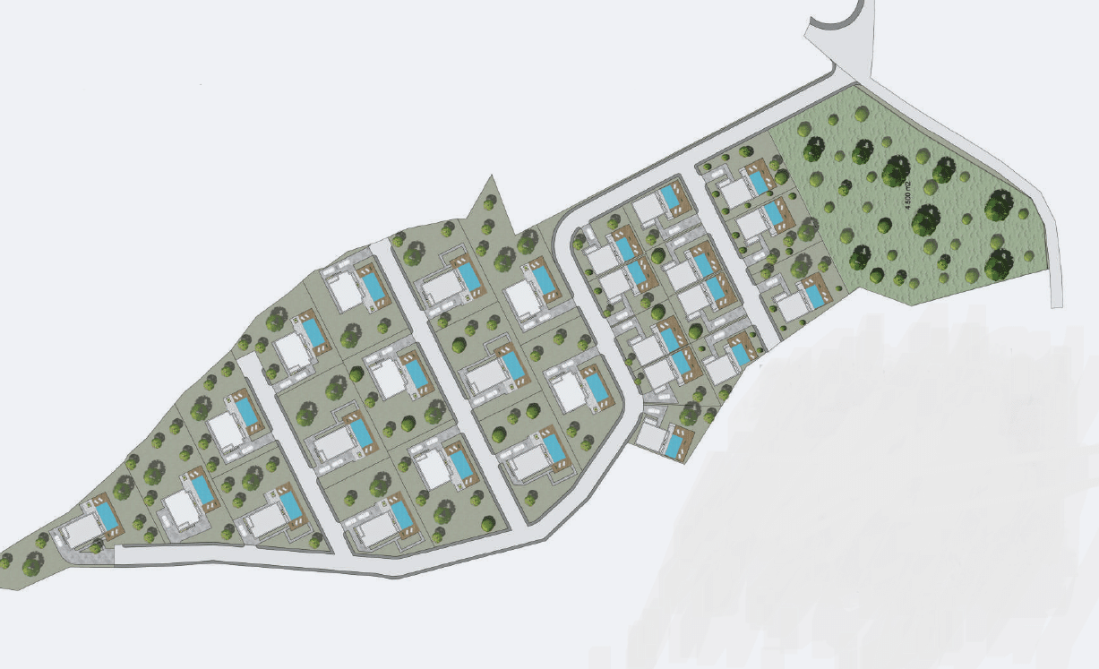2024 01 Residential Plot for sale in Limassol complex of villas Common Plan